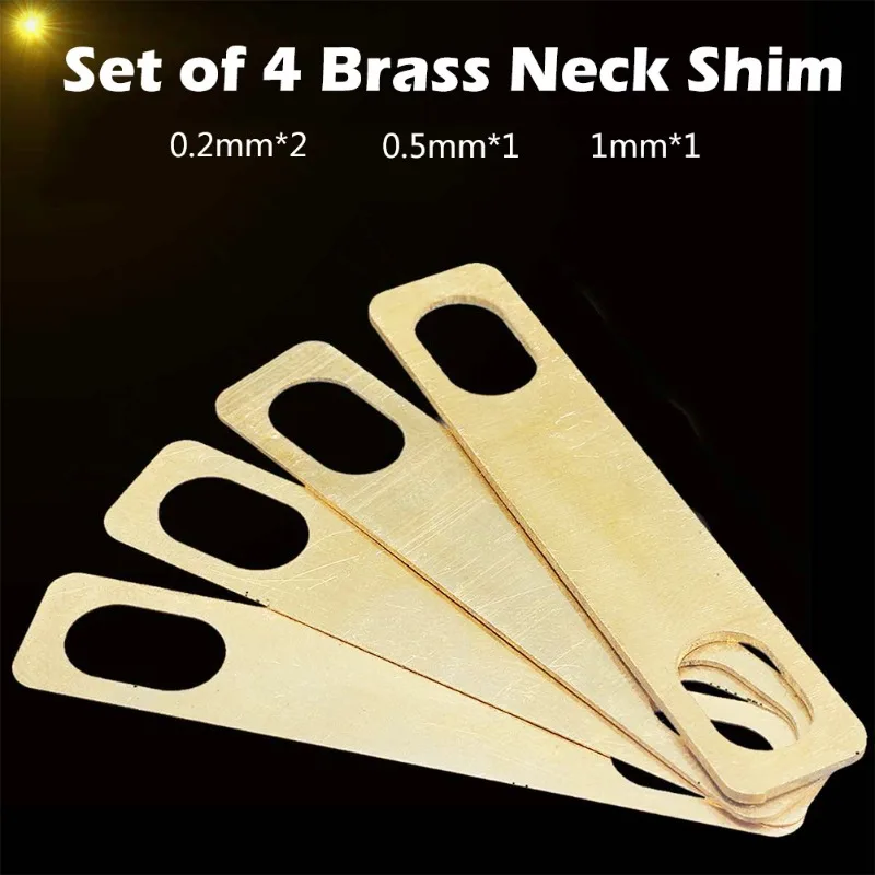 Brass Guitar Neck Adjustment Shims Set 5 Brass Guitar Neck Adjustment Shims Set - Image 5