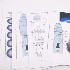 SpaceX Falcon 9 Paper Model 1/100 Scale 6 S1796e4a509184ab39ca58358774585dao