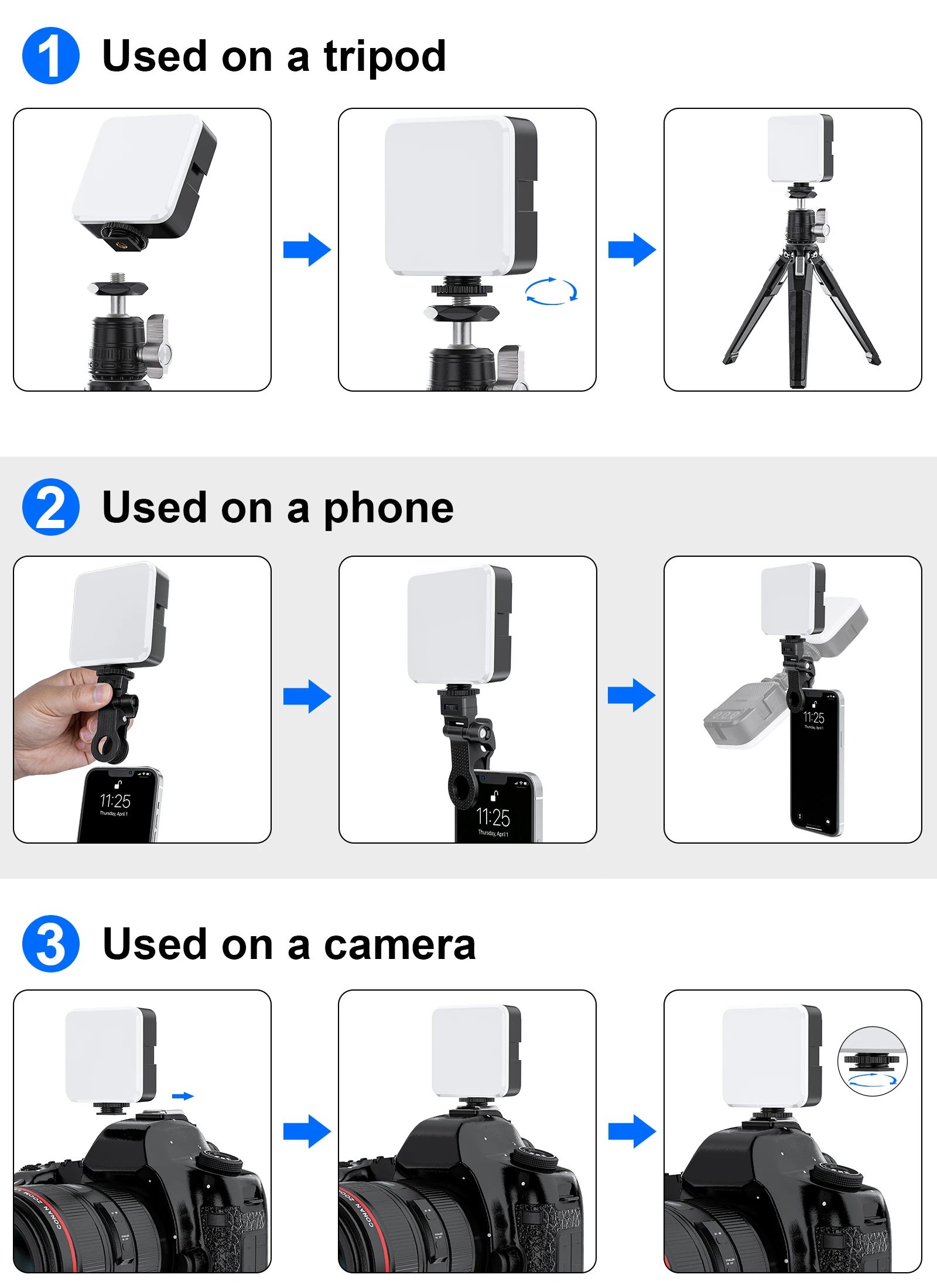 WEYLLAN Portable LED Light for Cameras 4 WEYLLAN Portable LED Light for Cameras - Image 4