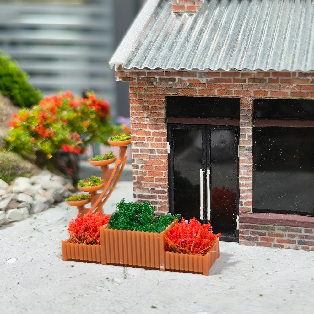 Vibrant Miniature Flower Bed Set for Dioramas 6 Vibrant Miniature Flower Bed Set for Dioramas - Image 6