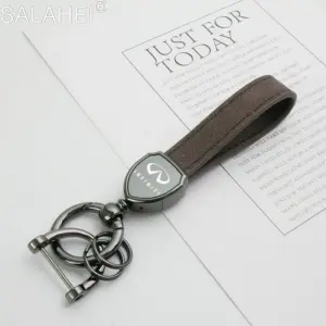 Infiniti 3D Metallic Leather Keychain in Multiple Colors 11 S17f97a099d5e4187be99e011546c3a90b