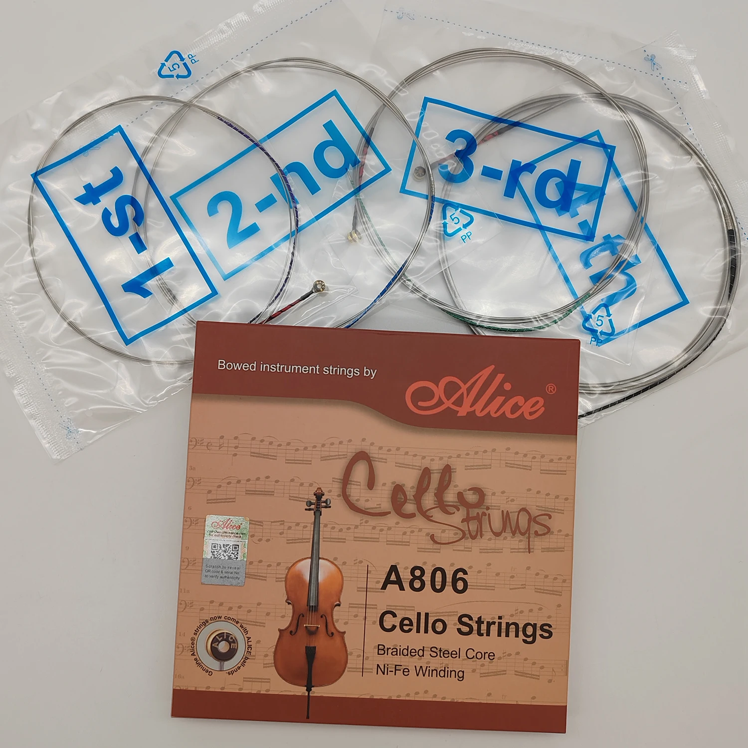 Premium A806 Cellos Strings with Braided Steel Core 3 Premium A806 Cellos Strings with Braided Steel Core - Image 3