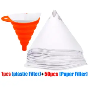 White Conical Filtration Mesh for Spray Guns 17 S183e22489a384801aece17005f061677w
