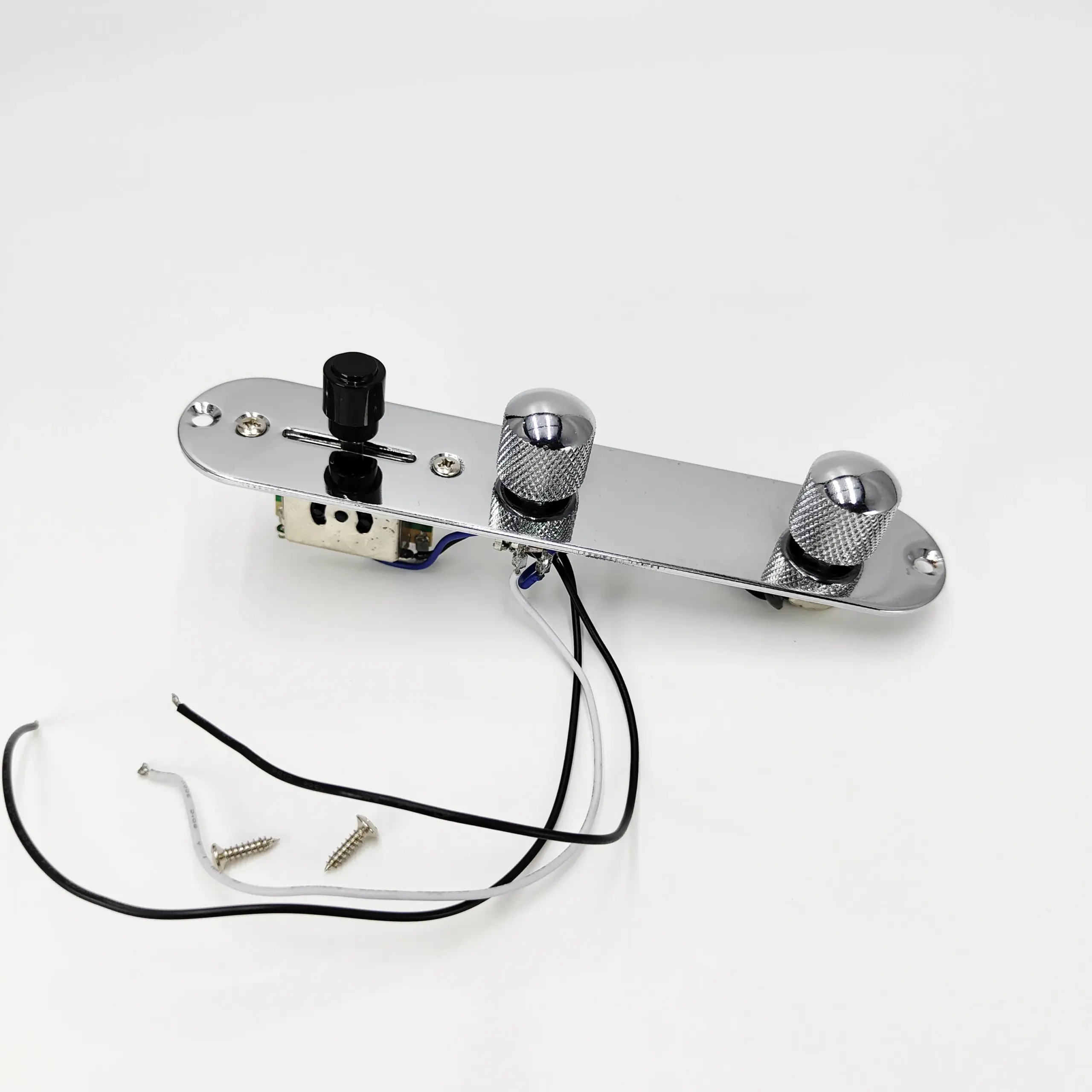 Telecaster Style Metal Control Plate with Knob 7 Telecaster Style Metal Control Plate with Knob - Image 7