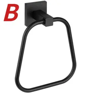 Modern Black Stainless Steel Towel Ring 15 S18474c75ff954db3bda49562d5ad52e0y