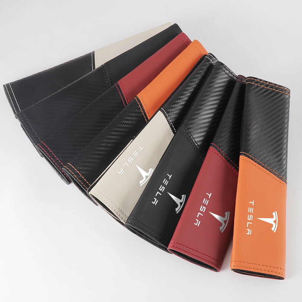 Carbon Fiber Seat Belt Protector Set 5 Carbon Fiber Seat Belt Protector Set - Image 5