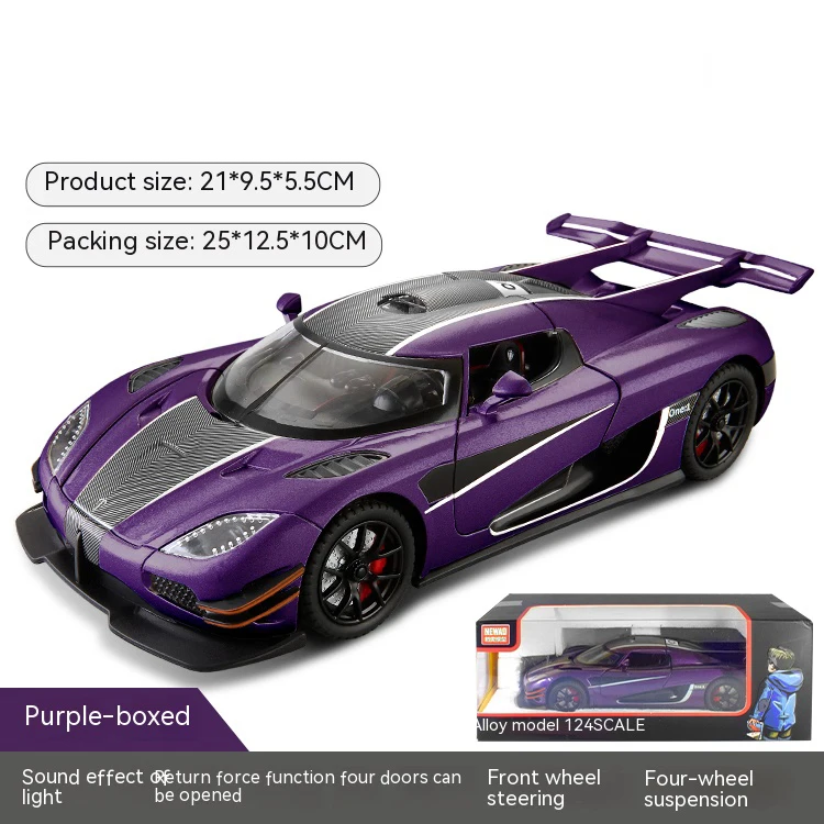 1:24 Alloy Racing Car Ornament with Sound and Lights 9 1:24 Alloy Racing Car Ornament with Sound and Lights - Image 9