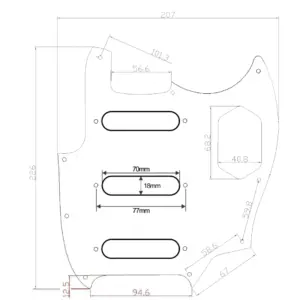 Vibrant Flame-Patterned Jaguar Scratch Plate