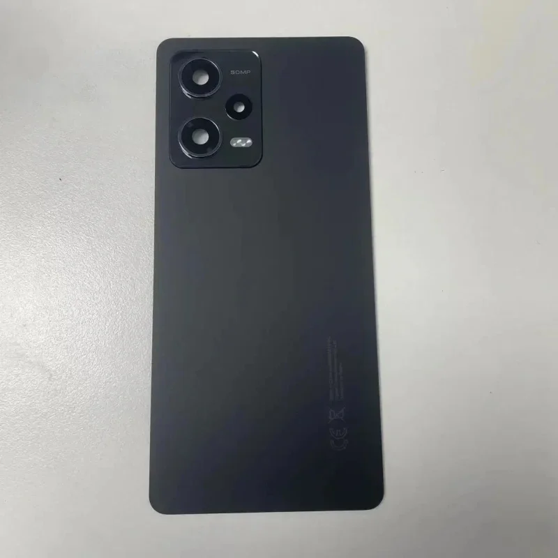 Redmi Note 12 Pro 5G Glass Back Cover Black 5 Redmi Note 12 Pro 5G Glass Back Cover Black - Image 5