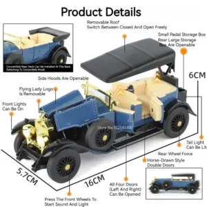 Vintage Car Model 1:32 Scale with Sound Effects 11 S18d7d964e2f7454b9c664cb31dda0210m