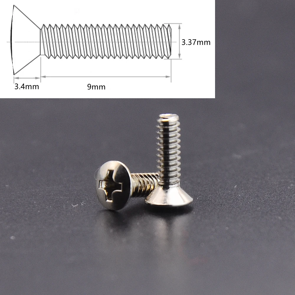 High-Quality Guitar Switch Screws 3.37mm Pack 10 High-Quality Guitar Switch Screws 3.37mm Pack - Image 10