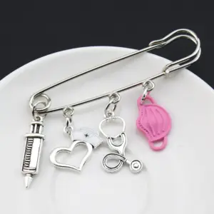Medical-Themed Brooch Collection with Enamel Accents 13 S18ed92e19fa54baa9812297752430ff2P