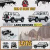 Detailed 1:64 Land Cruiser LC76 Diecast Model