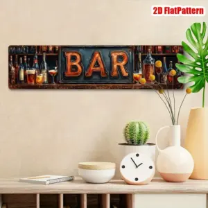 Vintage 10x40cm Metal BAR Sign with Rustic Finish 8 S1912422b1cae4af2a648b0ee2cb1508ft