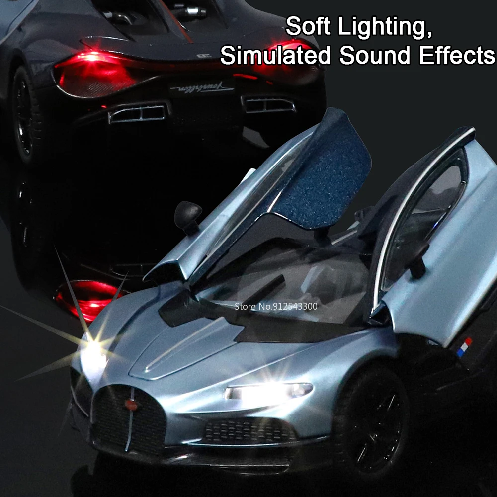 Gold and Black 1:24 Scale Supercar Model 4 Gold and Black 1:24 Scale Supercar Model - Image 4