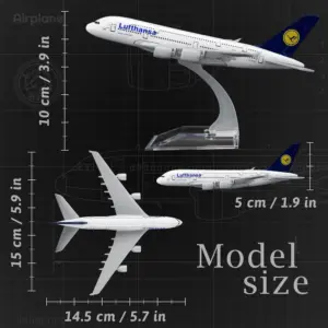 Lufthansa A380 16cm Diecast Model for Collectors 10 S194529e60077414182d4edd05f736796R