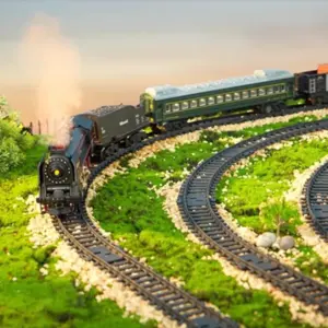 Retro Steam Locomotive Model RC Train Set 13 S19619bf82ed843d38b1875720b40954dy