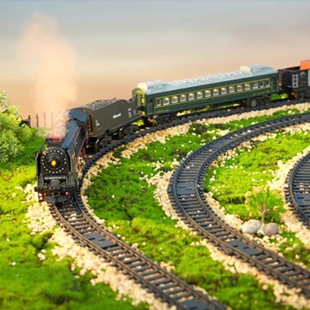 Retro Steam Locomotive Model RC Train Set 4 Retro Steam Locomotive Model RC Train Set - Image 4