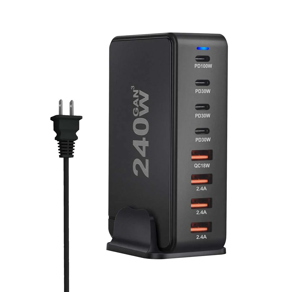 Desktop GaN Fast Charger 268W/240W with Multiple USB Ports 10 Desktop GaN Fast Charger 268W/240W with Multiple USB Ports - Image 10
