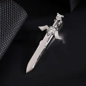 Bold Metal Tie Clip in Silver, Black, White, Gold 14 S19a0e671f39548f2b61ad7a9c27603e1Y