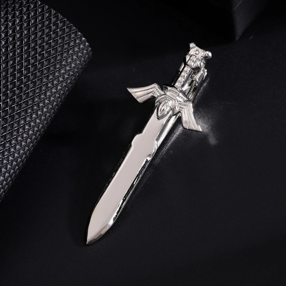 Bold Metal Tie Clip in Silver, Black, White, Gold 6 Bold Metal Tie Clip in Silver, Black, White, Gold - Image 6