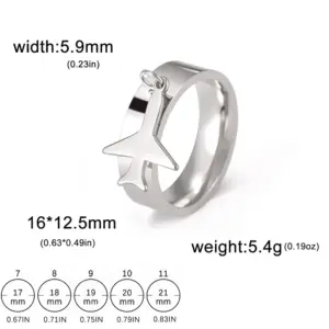 Minimalist Stainless Steel Airplane Ring for Men 13 S19b57667ec5649d78ced60e33bd8d0116