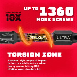 Impact Ultra Torque Screwdriver Bit Set for Professionals 10 S19bc6e7914194d03b59abdf0c3fb4a48F