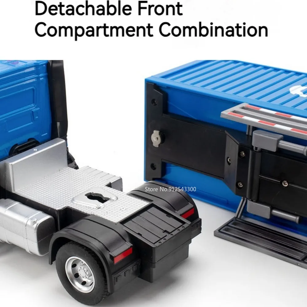 1:24 Scale Blue Construction Vehicle Model 6 1:24 Scale Blue Construction Vehicle Model - Image 6