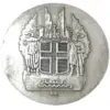Antique Silver Iceland 10 Kronur Replica Coin