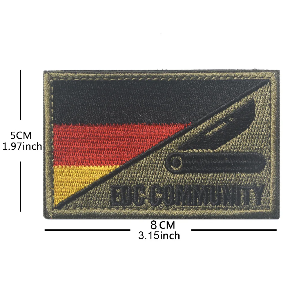 German Flag Embroidered Patch for Fans 4 German Flag Embroidered Patch for Fans - Image 4