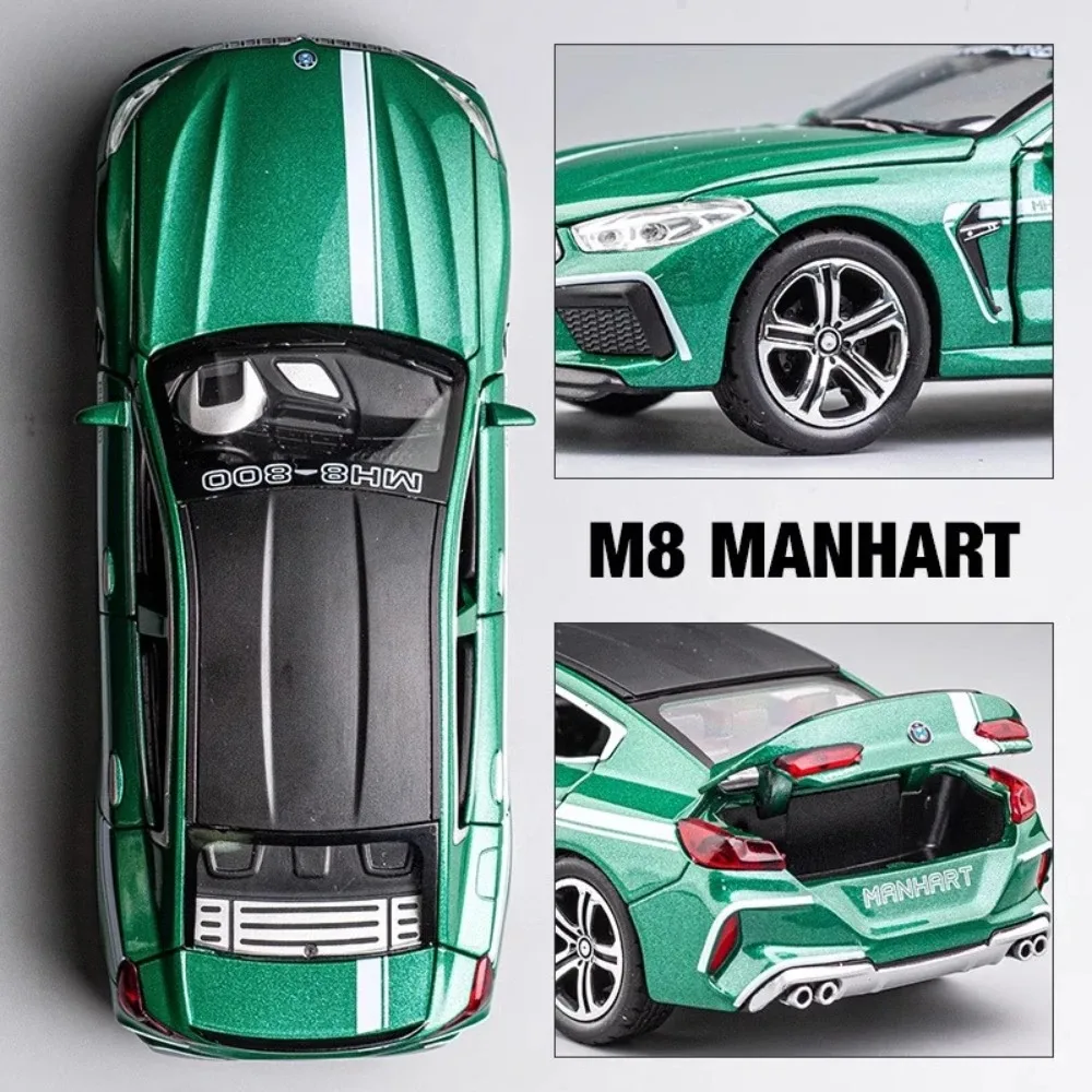 Green BMW M8 Manhart 1:32 Diecast Model 4 Green BMW M8 Manhart 1:32 Diecast Model - Image 4