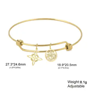 Stainless Steel Vintage-Style Bangle Set 10 S1a2a81369c204c1f83f3b6d1c32577e4B