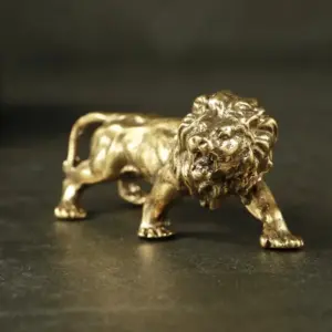 Vintage Brass Lion Sculpture for Home or Office 8 S1a34793616814a19ae2a7f00a7bfca278