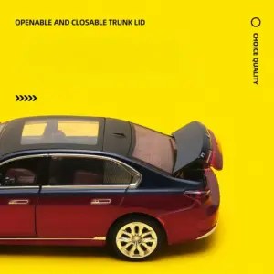 Red BMW I7 G70 Die-Cast Model Car 1:24 Scale 11 S1a8082cc268e4028adaf65dc496f9235C