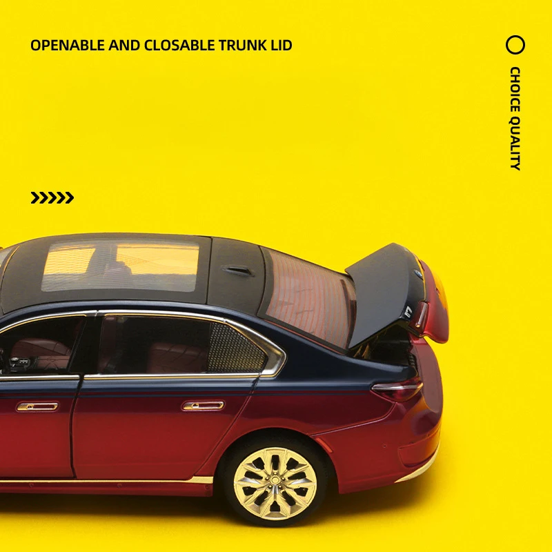 Red BMW I7 G70 Die-Cast Model Car 1:24 Scale 5 Red BMW I7 G70 Die-Cast Model Car 1:24 Scale - Image 5