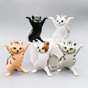 Colorful Cartoon Cat Keychain for Bags and Keys 11 S1ae1b639e22645adae5a46dceac730dae