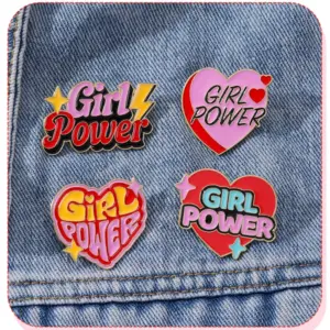 Girl Power Metal Badge for Fashion Enthusiasts 14 S1b31d769a2dc441ebb2e2624d5488a51a