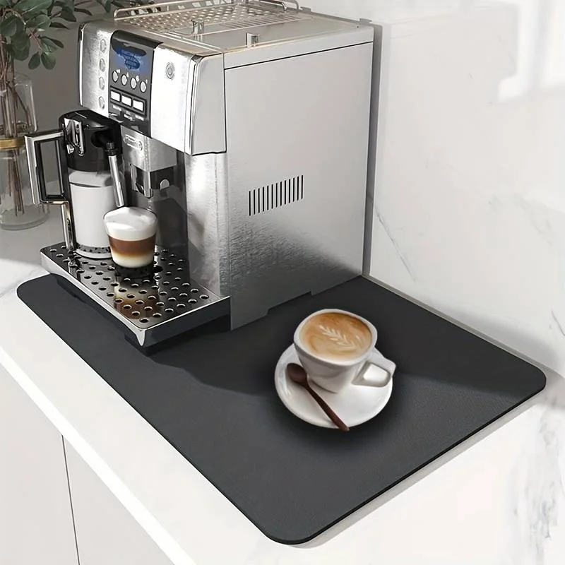 Black Kitchen Drain Mat with High Absorbency 3 Black Kitchen Drain Mat with High Absorbency - Image 3