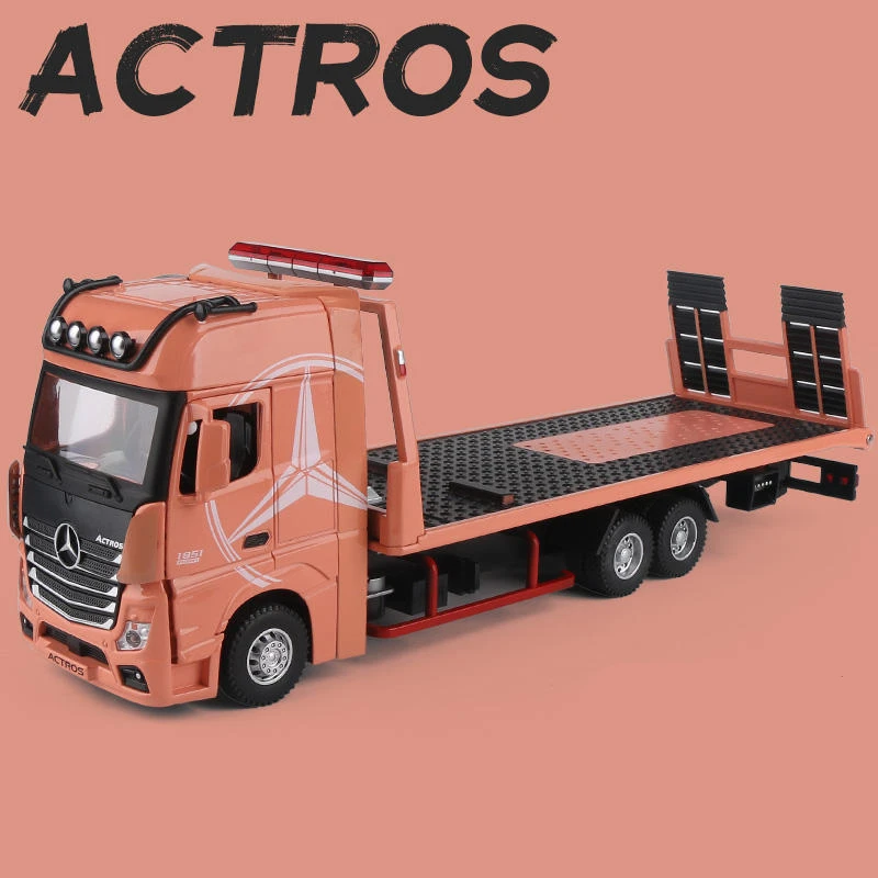 1:24 Scale Alloy Flatbed Trailer for Collectors 7 1:24 Scale Alloy Flatbed Trailer for Collectors - Image 7