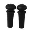 Black Ebony Guitar End Pins Set (2 Pieces)