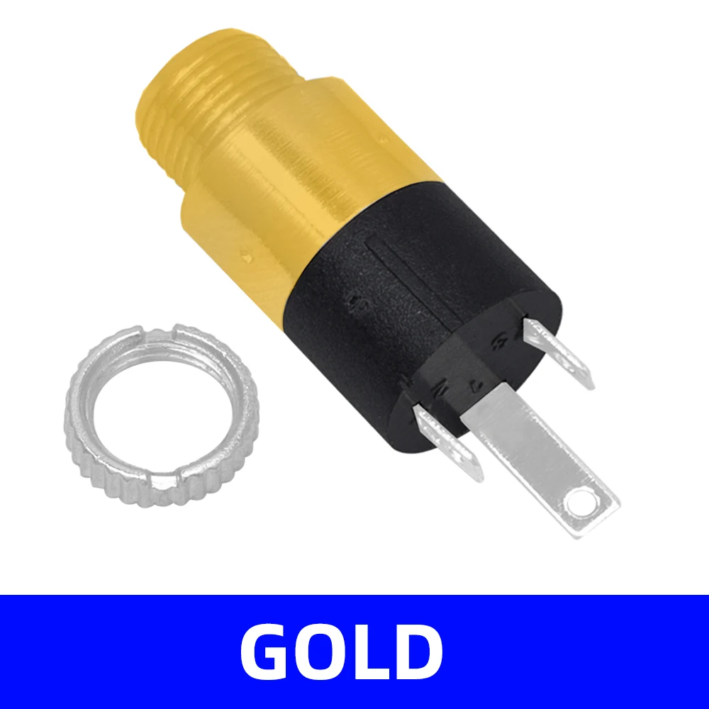 Gold-Plated 3.5mm Female Audio Jack Connector 7 Gold-Plated 3.5mm Female Audio Jack Connector - Image 7