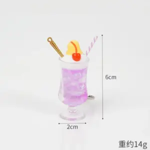 Creative Cherry Ice Cream Cup Keychain in Colors 17 S1c35941b1e2f4065aade4c87cb5aeb8bz