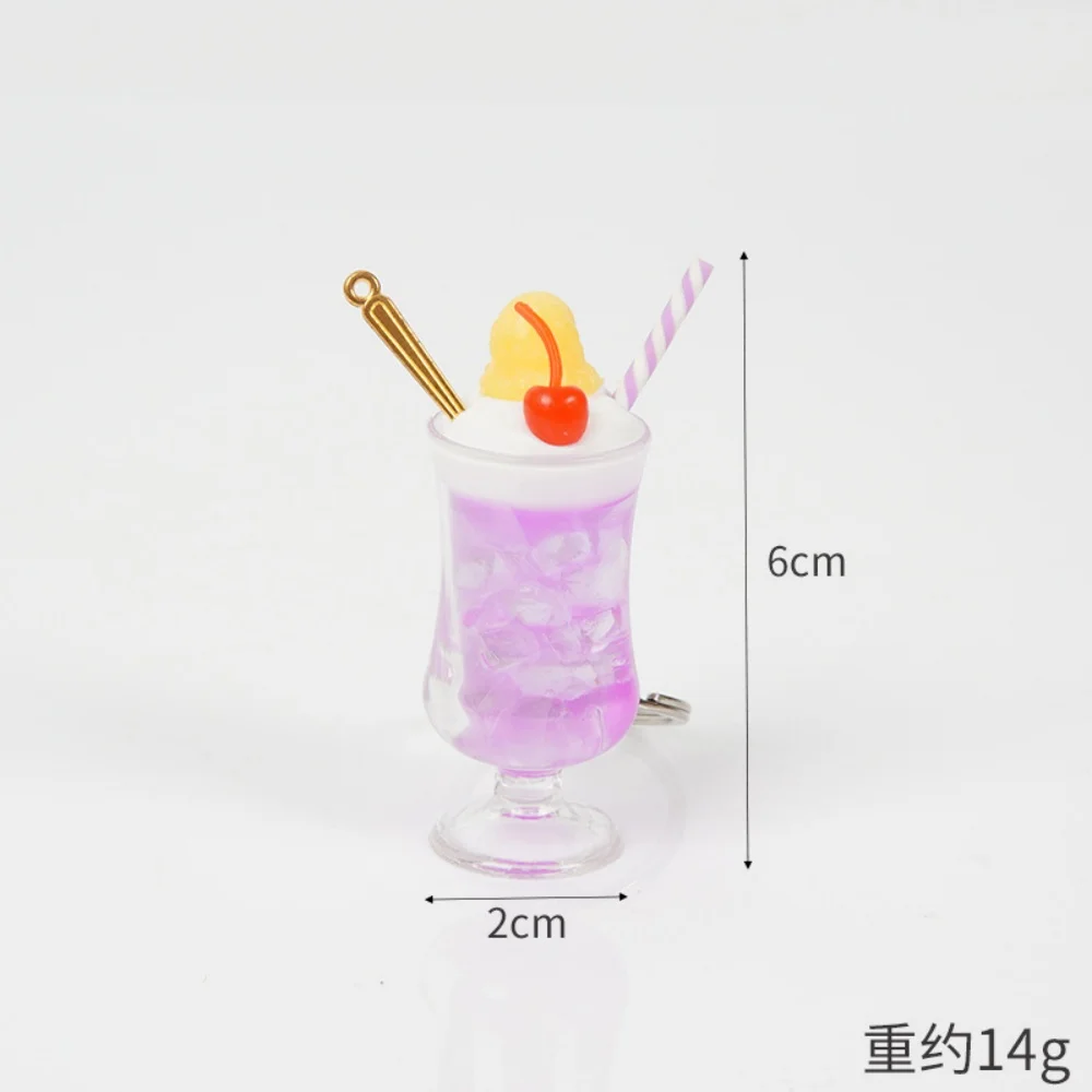 Creative Cherry Ice Cream Cup Keychain in Colors 8 Creative Cherry Ice Cream Cup Keychain in Colors - Image 8