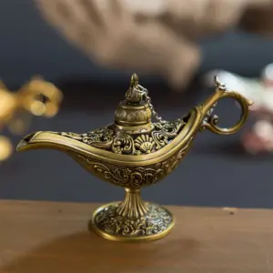 Vintage Aladdin Genie Lamp Collection in Metallic Finishes 8 S1c3e99e607ed4c888cd77d2ad958a07dX