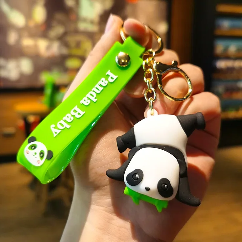 Cute Panda Baby Bamboo Keychain 5 Cute Panda Baby Bamboo Keychain - Image 5
