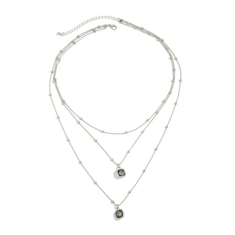 Multilayer Shiny Rhinestone Necklace for Women 4 Multilayer Shiny Rhinestone Necklace for Women - Image 4