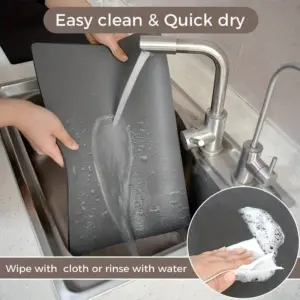 Black Kitchen Drain Mat with High Absorbency 14 S1ca597b8df3e475cbd049fe5c41e3d89f