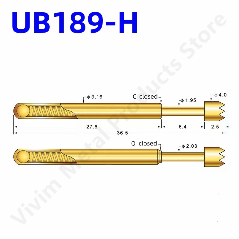 Gold Spring Test Probe for PCBs 2 Gold Spring Test Probe for PCBs - Image 2