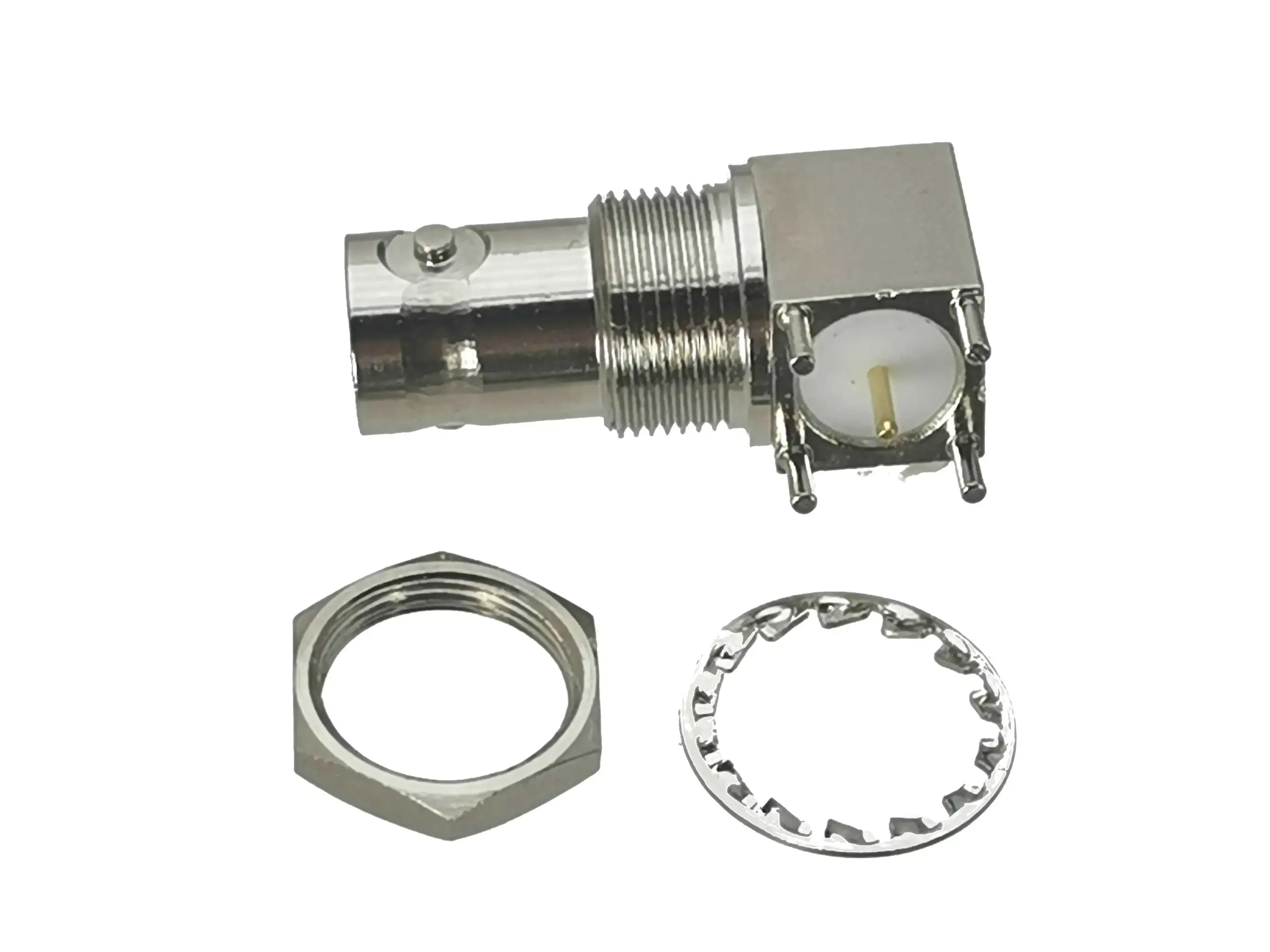 Set of 3 BNC Female Right Angle Connectors for PCB 6 Set of 3 BNC Female Right Angle Connectors for PCB - Image 6
