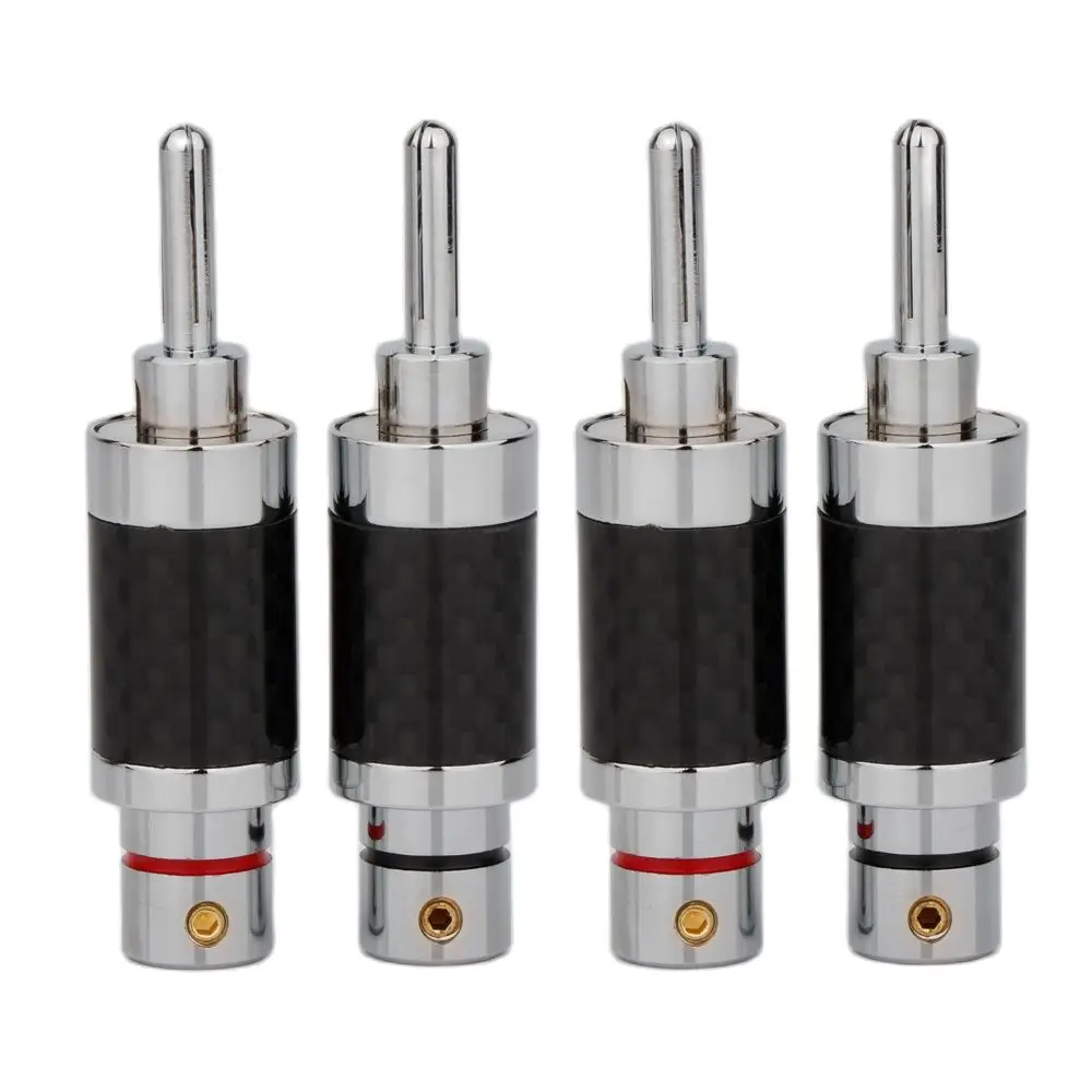 High-End Carbon Fiber Banana Spade Connectors 2 High-End Carbon Fiber Banana Spade Connectors - Image 2